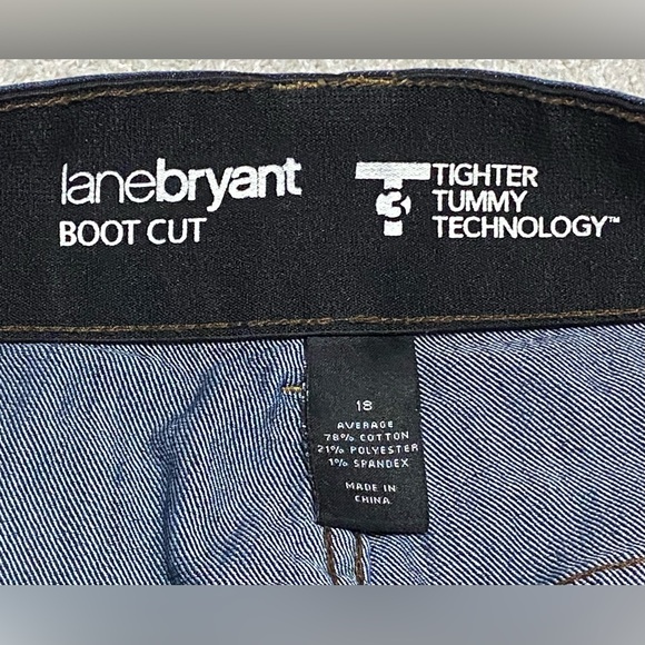Lane Bryant Women’s 18 High-Rise Bootcut Jeans Tighter Tummy Technology, Stretch - Picture 7 of 11